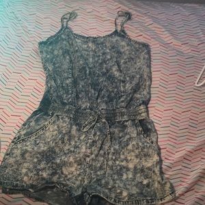 Blue jean romper